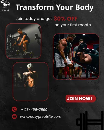 Gym Social Media Post Design