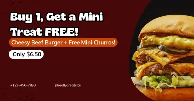Burger Restaurant Promotional Design