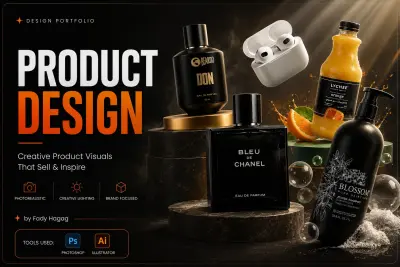مجموعة تصميمات إعلانية للمنتجات – Product & Advertising Design