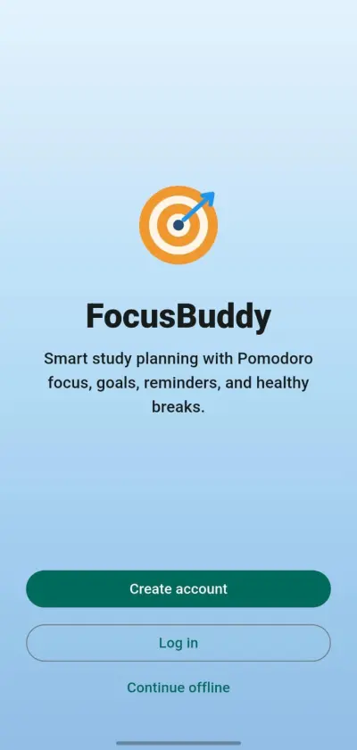 FocusBuddy - Flutter Study Timer App
