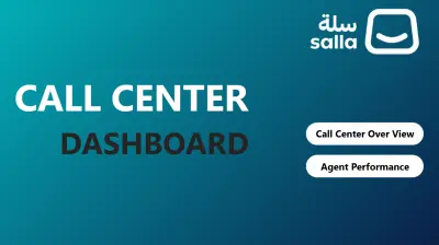 تصميم لوحة معلومات Power BI لتحليل أداء مركز خدمة العملاء شركة سلة (Call Center Dashboard)