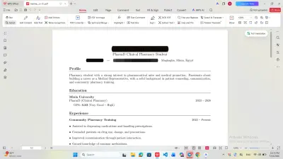 تصميم cv بطريقه احترافيه
