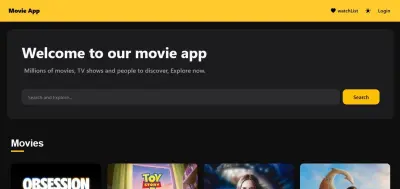 Modern Responsive Movie Streaming Web Application