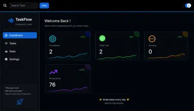 Task Flow – نظام احترافي لإدارة وتنظيم المهام اليومية باستخدام React