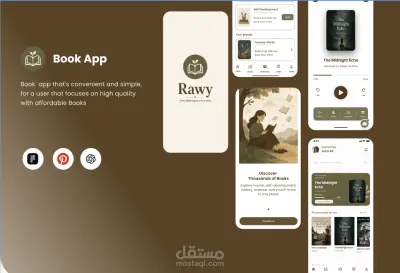 (Case Study)Rawy – تصميم واجهات وتجربة مستخدم لتطبيق كتب و روايات