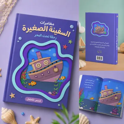 تصميم غلاف كتاب أو رواية احترافي للطباعة والنشر الإلكتروني