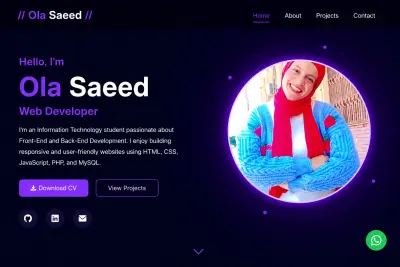 تصميم موقع ويب متجاوب باستخدام HTML وCSS وJavaScript
