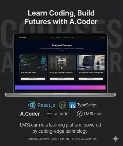 منصة تعليمية متكاملة (LMS) بتقنية Full-Stack