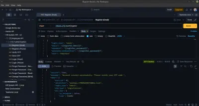 بناء واجهة برمجية متكاملة (RESTful API) لنظام إدارة الموارد البشرية (HRMS)