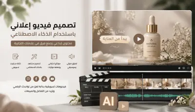 تصميم فيديو إعلاني احترافي بالذكاء الاصطناعي