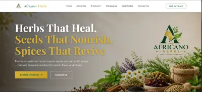 Africano Herbs (موقع شركة تصدير)
