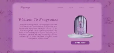 موقع متجر عطور احترافي باستخدام HTML, CSS وJavaScript