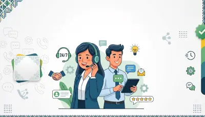 خدمات خدمة العملاء والدعم الفني والمساعد الشخصي الإداري