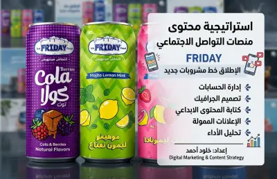 استراتيجية محتوى وحملات تسويقية لبراند غذائي