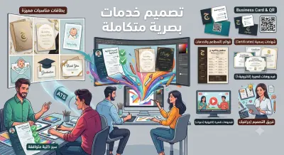 خدمات تصميم (CV , بطاقات دعوة , Business Card , ... )