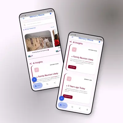 تطبيق Memory Weave  -  تطبيق Flutter لحفظ الذكريات