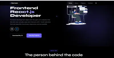 موقع معرض أعمال احترافي (Portfolio Website)