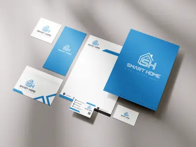 تصميم هوية بصرية متكاملة لشركة عقارات