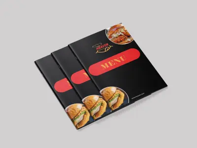 تصميم منيو مطعم