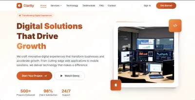 Clarity — منصة حلول رقمية