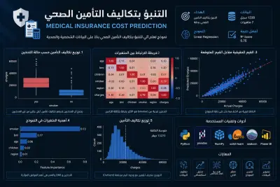 نظام التنبؤ بتكاليف التأمين الصحي باستخدام تعلم الآلة (Medical Insurance Cost Prediction)