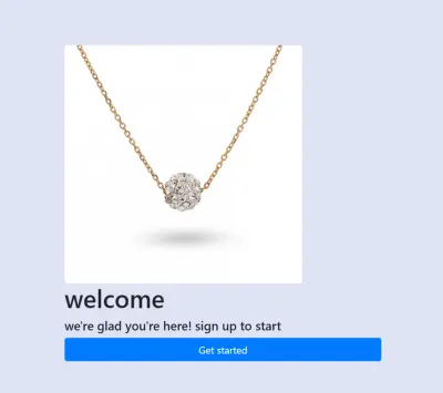 Jewelry Landing Page