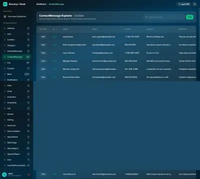 Dynamic Laravel Admin Panel & Database Explorer UI