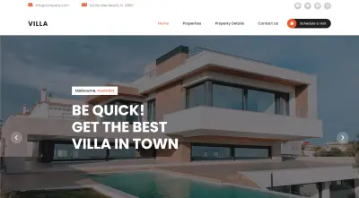 Villa Real Estate Website