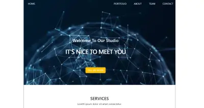 تصميم صفحة هبوط باستايل مظلم (Dark Theme Landing Page)