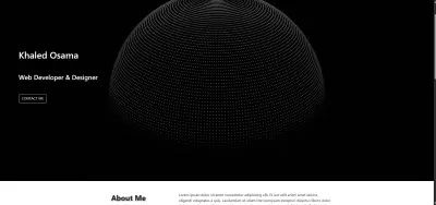 واجهة بورتوفوليو احترافي (Minimalist Portfolio)