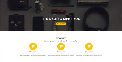 Studio Landing Page Website