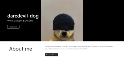 موقع Portfolio شخصي لمطور ويب