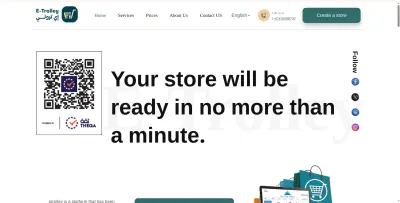 Etrolly - E-commerce Landing Page