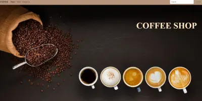 Coffee Shop Landing Page