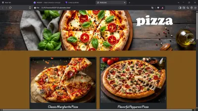 مطعم بيتزا (Landing Page)