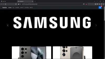 متجر إلكتروني لمنتجات سامسونج الذكية (Samsung E-Commerce App)