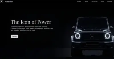 Mercedes-Benz Landing Page