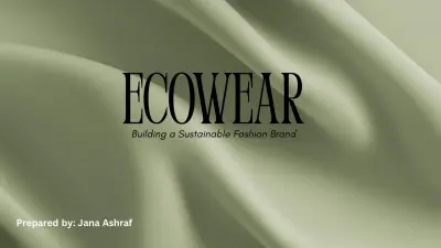 Sustainable Fashion Brand Presentation