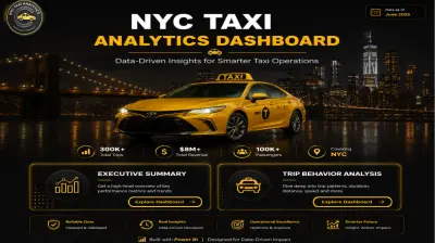 NYC Taxi Analytics Dashboard باستخدام Power BI
