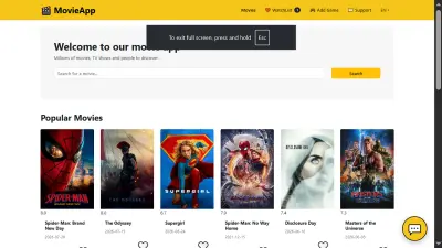 تطبيق أفلام احترافي باستخدام React.js وربط TMDB API