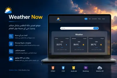 تصميم موقع ويذر ناو
