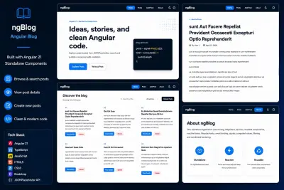 تطبيق مدونة باستخدام Angular