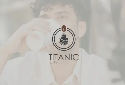 TITANIC Café — logo design
