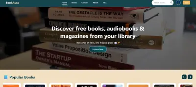 BookAura Websites for books