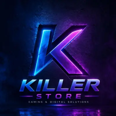 تصميم لوجو 3D نيون لمتجر جيمينج - Killer Store