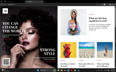 تصميم وتطوير مدونة ومجلة إلكترونية تفاعلية - React Modern Blog & Magazine