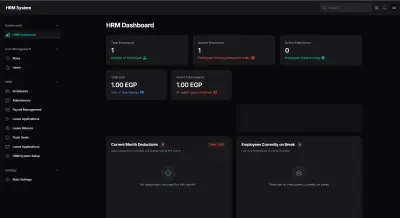 نظام HRM لإدارة الموظفين والحضور والرواتب