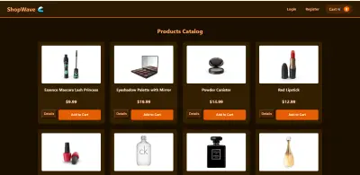 ShopWave - متجر إلكتروني متكامل وتفاعلي لعرض المنتجات