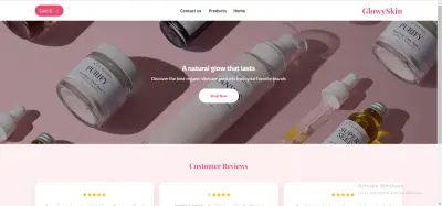 تصميم وتطوير متجر إلكتروني لمنتجات العناية بالبشرة | GlowySkin