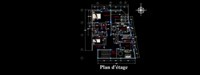 Autocad 2D floor plan